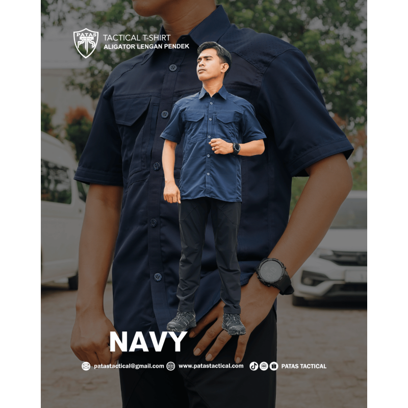 PATAS TACTICAL T-Shirt – ALIGATOR LENGAN PENDEK