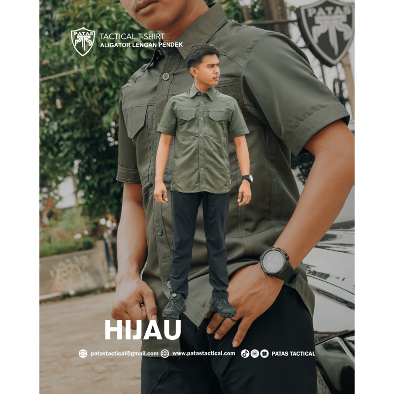 PATAS TACTICAL T-Shirt – ALIGATOR LENGAN PENDEK
