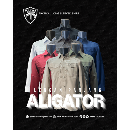 PATAS TACTICAL T-Shirt – ALIGATOR LENGAN PANJANG