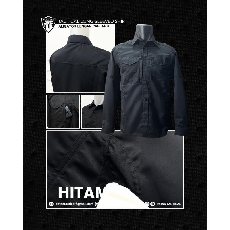 PATAS TACTICAL T-Shirt – ALIGATOR LENGAN PANJANG