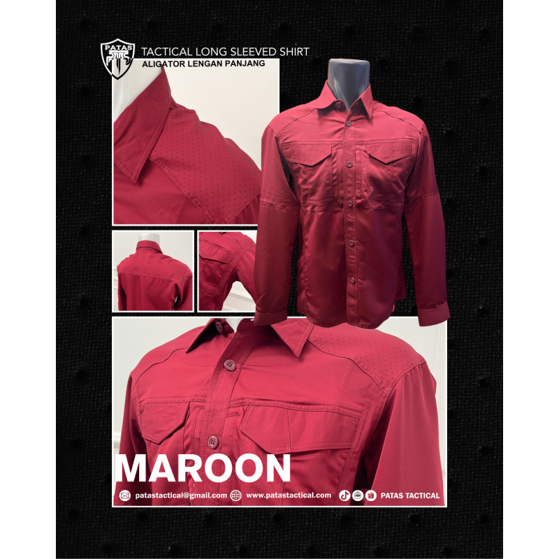 PATAS TACTICAL T-Shirt – ALIGATOR LENGAN PANJANG