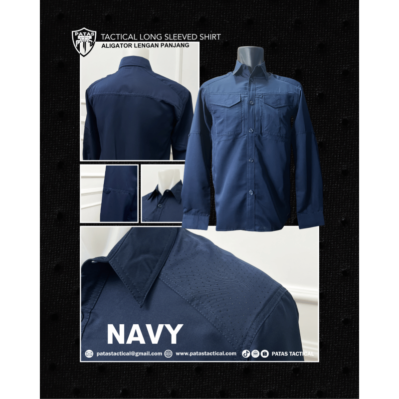 PATAS TACTICAL T-Shirt – ALIGATOR LENGAN PANJANG