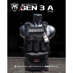 BODY VEST FOX TWO - GEN 3 A HITAM