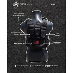 BODY VEST FOX TWO - GEN 3 A HITAM